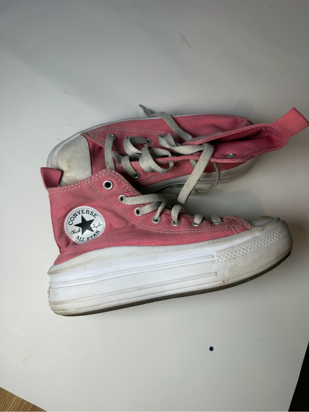 Converse All Star Pink High-Top Platform Sneakers